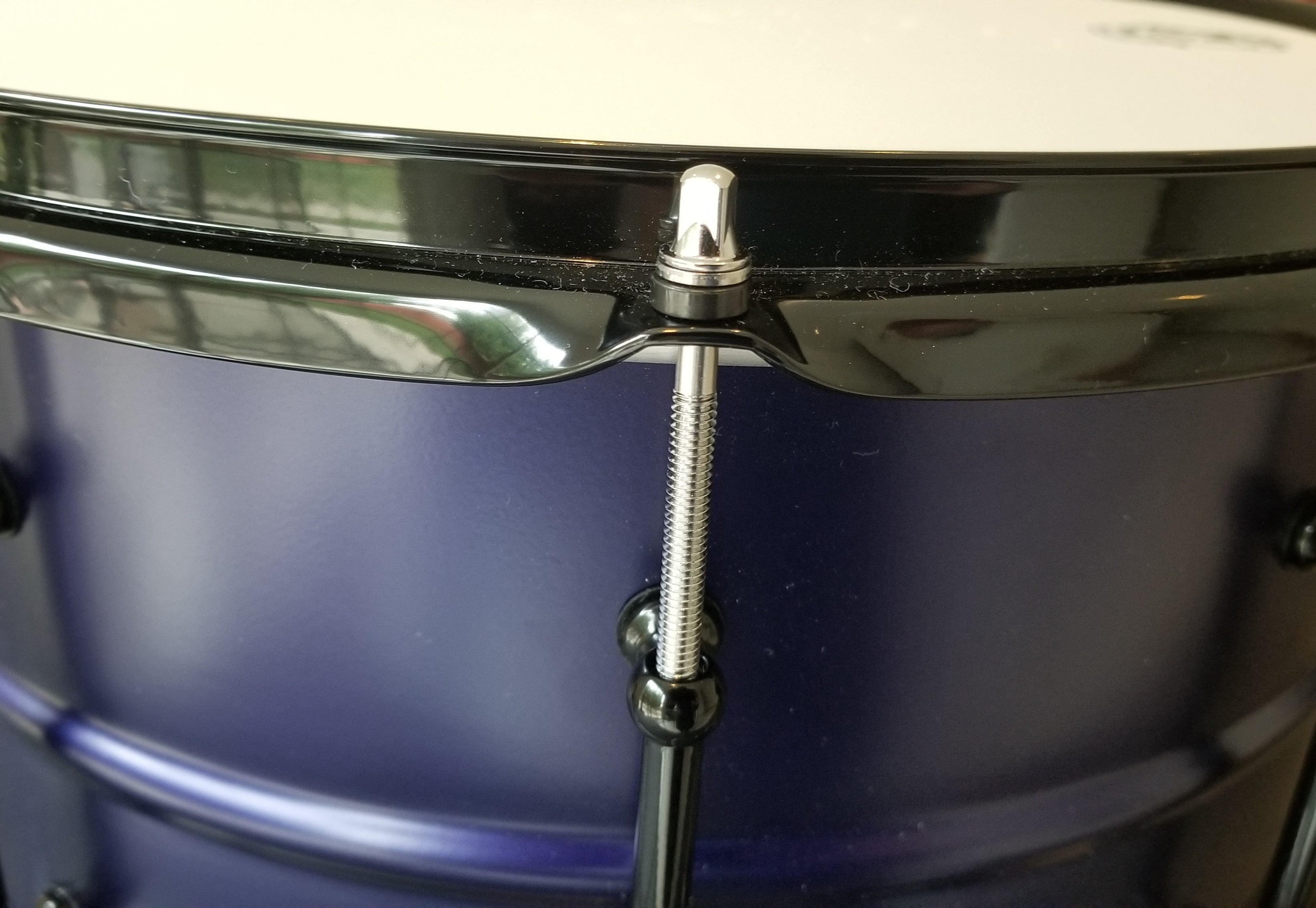 Pork Pie Snare  8"x14",  USA Custom Series, Aluminum Brass, Purple Finish w/Bag