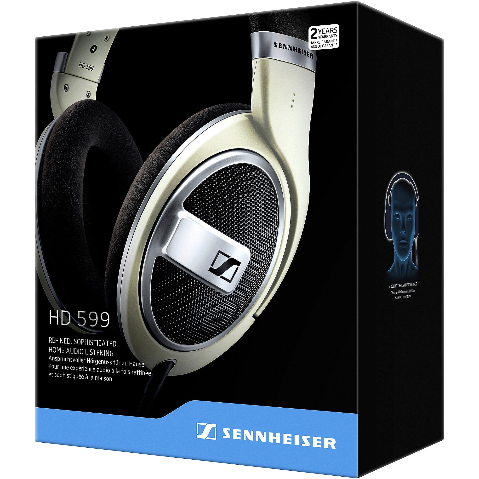 Sennheiser HD 599 Open-Back Headphones Matte Ivory