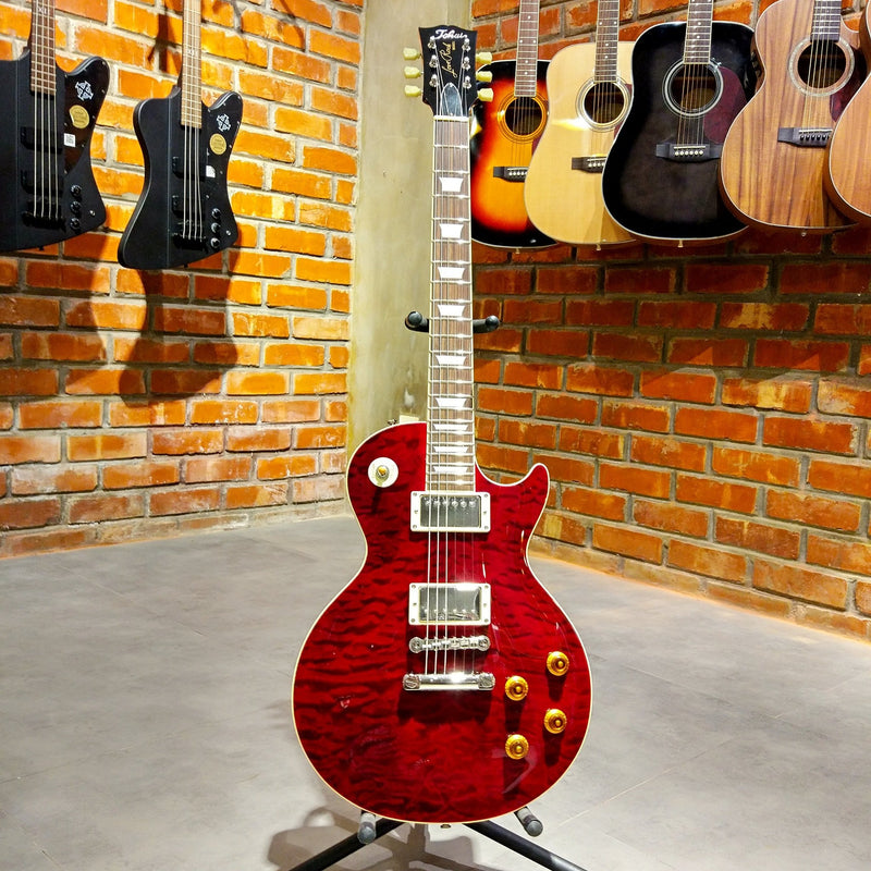 Tokai LS142Q SDR , Electric Guitar, Vintage Series, See-Through Dark Red  (Sold-Out Back-Order Q1 2023)